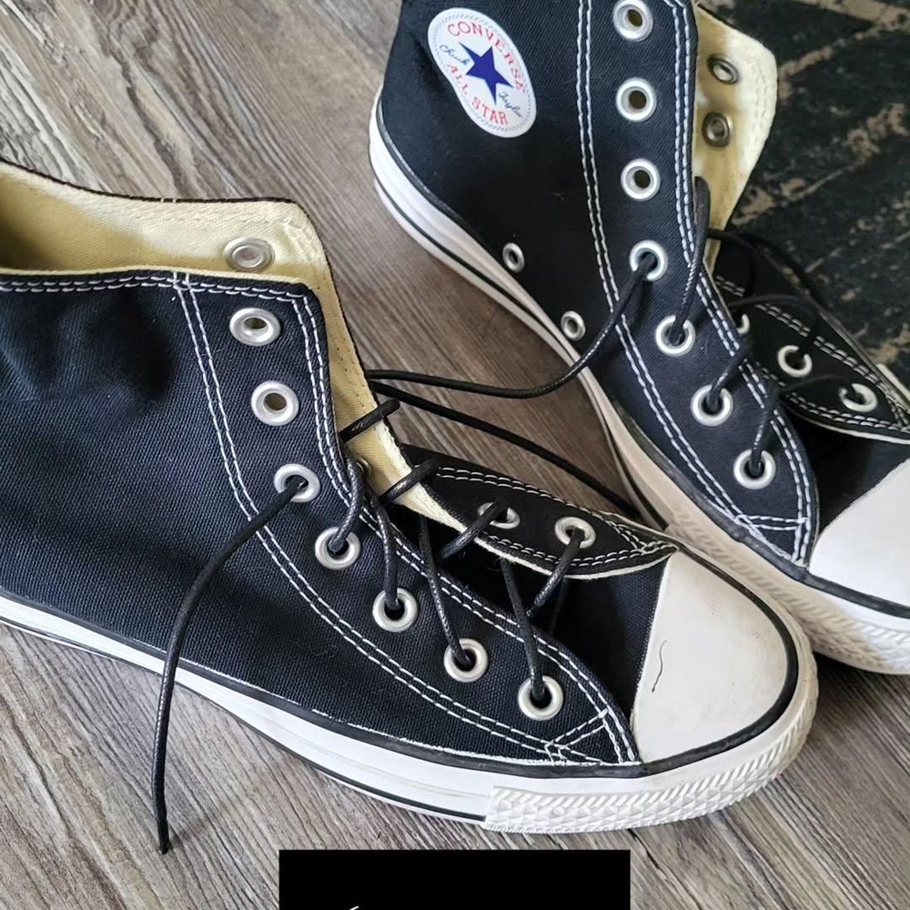 Converse Black and White Canvas Sneakers